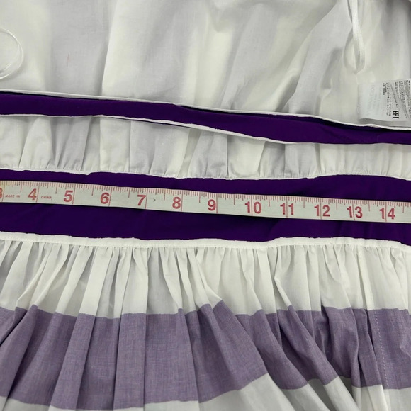 Dolce & Gabbana Monte Carlo Exclusive Je’ Taime Purple White Stripe Wrap Midi 38 - Picture 12 of 13